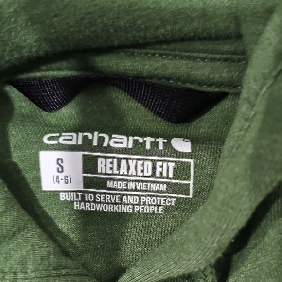 Carhartt Olive Green Pullover Hoodie - Picture 2 of 3